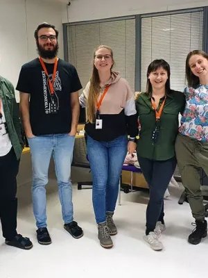 With happy Haapaniemi Lab colleagues